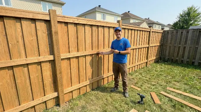 Service de réparation de clôture en bois