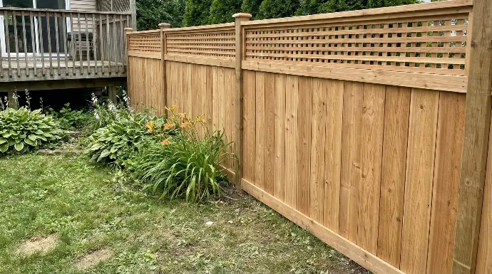 Teinture et scellement de clôture en bois - Projet 5